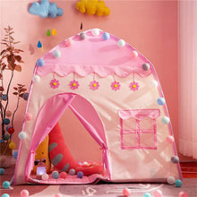 Load image into Gallery viewer, Kids Play Tent Princess Playhouse Pink Castle Play Tent