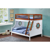 ACME Farah Bunk Bed (Twin/Full) in Oak & White