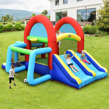 Load image into Gallery viewer, Inflatable Jumping Castle Bounce House with Dual Slides without Blower