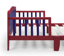 Load image into Gallery viewer, Twain Toddler Bed Red/Blue