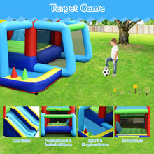 Load image into Gallery viewer, Inflatable Jumping Castle Bounce House with Dual Slides without Blower