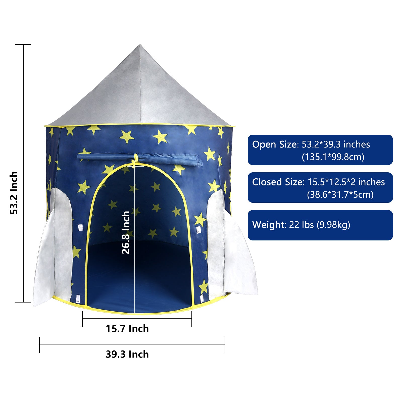 Folding sales play tent