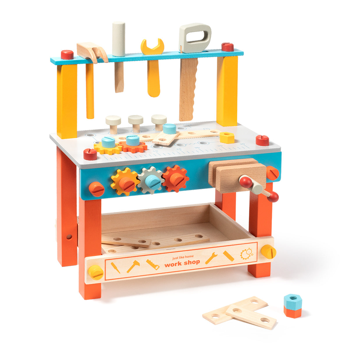 Wooden Tool Workbench Toy for Kids,Great Gifts for Toddlers,Christmas and Birthday Party (8 Pcs an order)