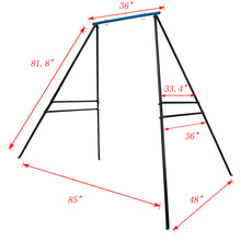 Load image into Gallery viewer, Swing Frame, A-Frame Swing Stand with Ground Nail, Heavy Duty Metal Swing Frame, Fits for Most Swings &amp; Yoga Swing, Anti-Rust and Good Stability