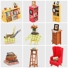 Load image into Gallery viewer, Robotime Rolife Miniature Dollhouse Wooden Birthday Gift Sam&#39;s Study Room