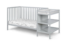 Load image into Gallery viewer, Palmer 3-in-1 Convertible Crib and Changer Combo Gray