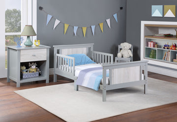 Connelly Reversible Panel Toddler Bed Gray/Rockport Gray