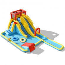 Load image into Gallery viewer, Inflatable Dual Slide Water Park Climbing Bouncer with 735W Air Blower