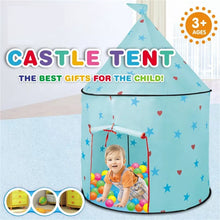 Load image into Gallery viewer, Cmgb Princess Castle Play Tent, Kids Foldable Games Tent House Toy for Indoor &amp; Outdoor Use-Pink
