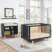 Load image into Gallery viewer, Livia Multi Purpose Changing Table Black/Natural